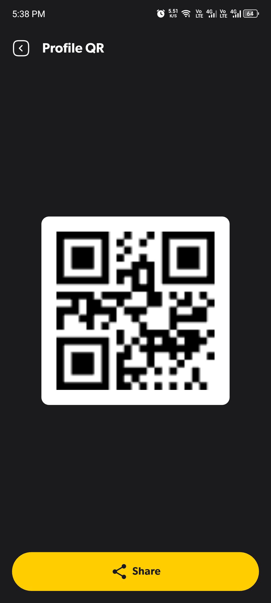 Checkd IN QR code check-in screen